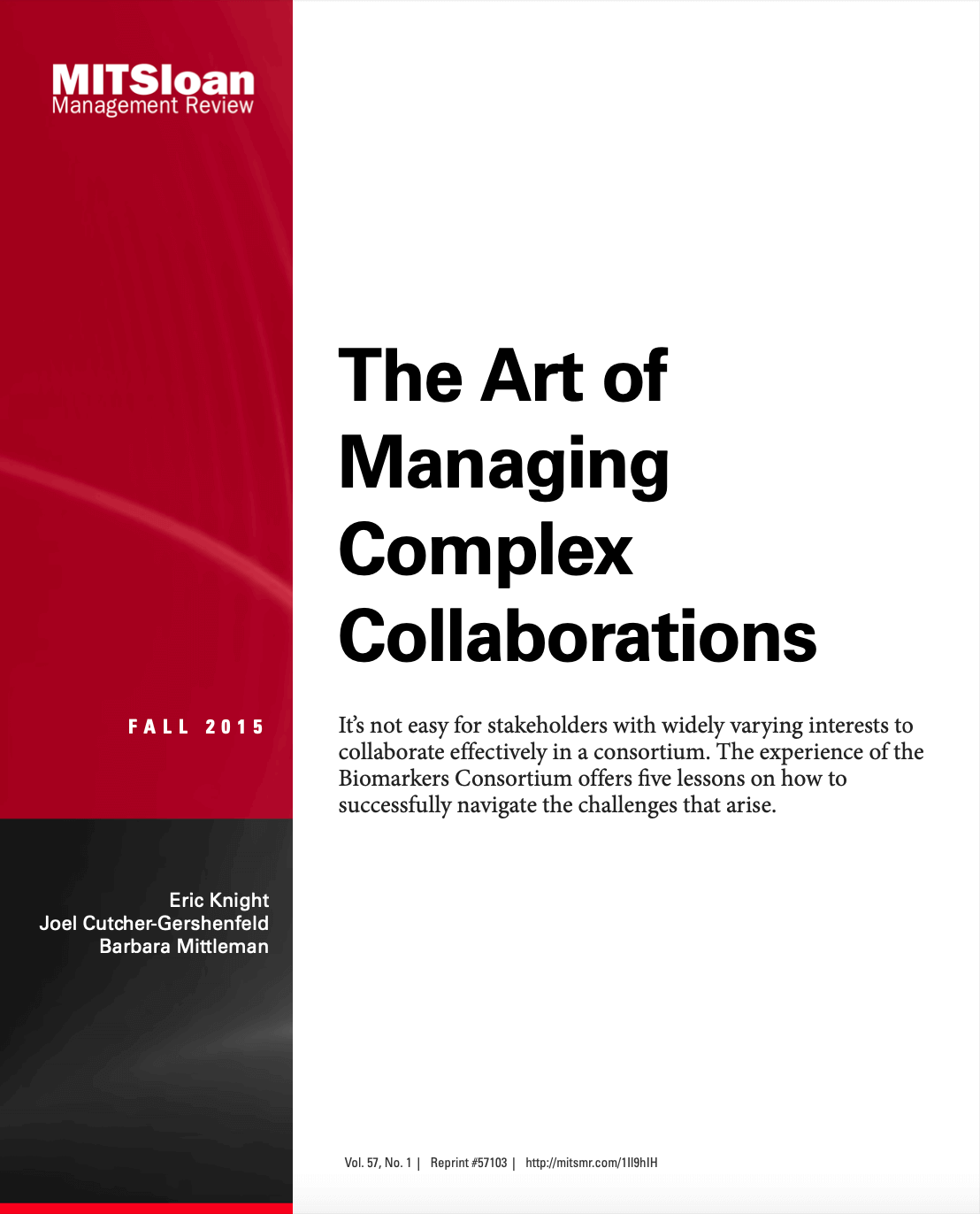 The art of managing complex collaborations